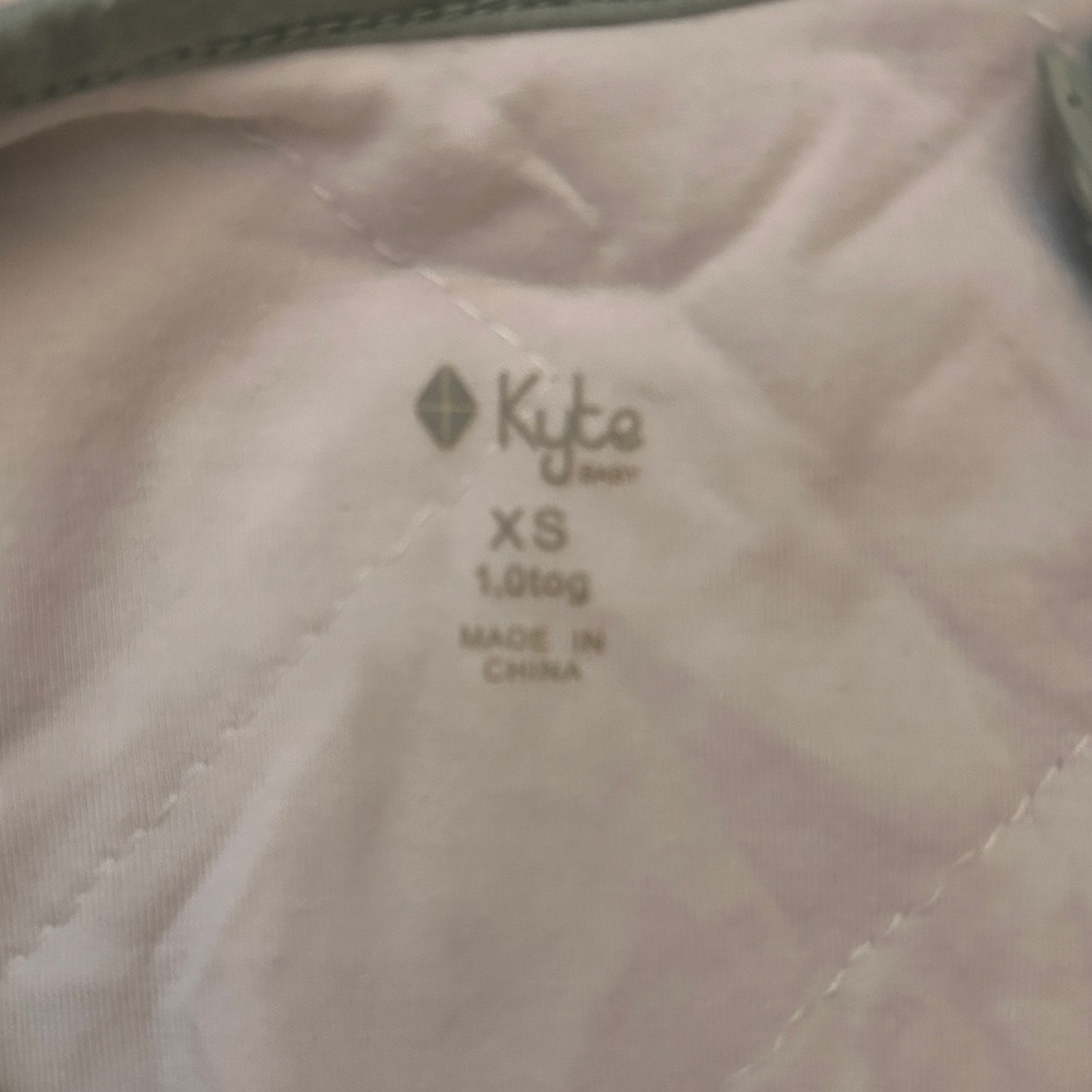 KyteBABY Sleep Sack in Sage Green, XS, 1.0 TOG - Picture 3 of 4